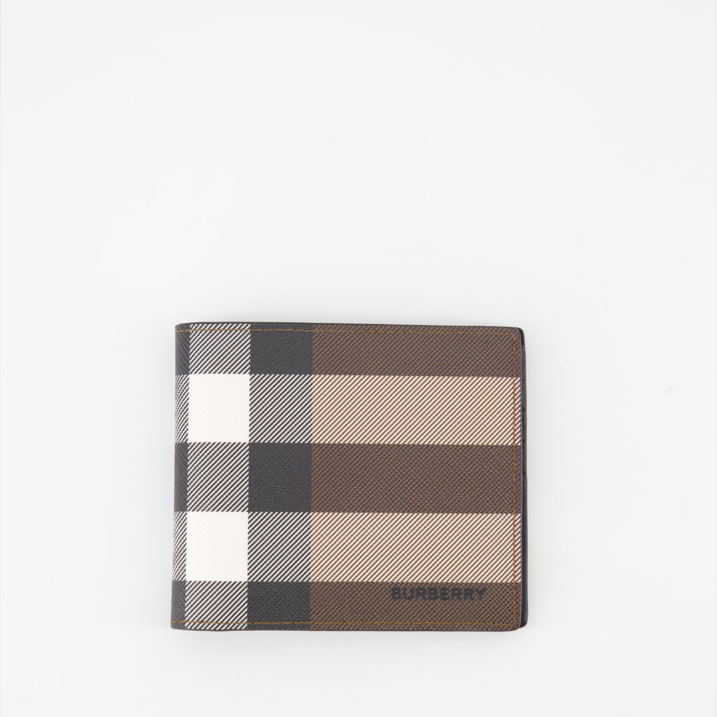 Small leather goods Checked wallet Burberry Brown Man