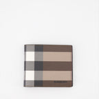 Small leather goods Checked wallet Burberry Brown Man