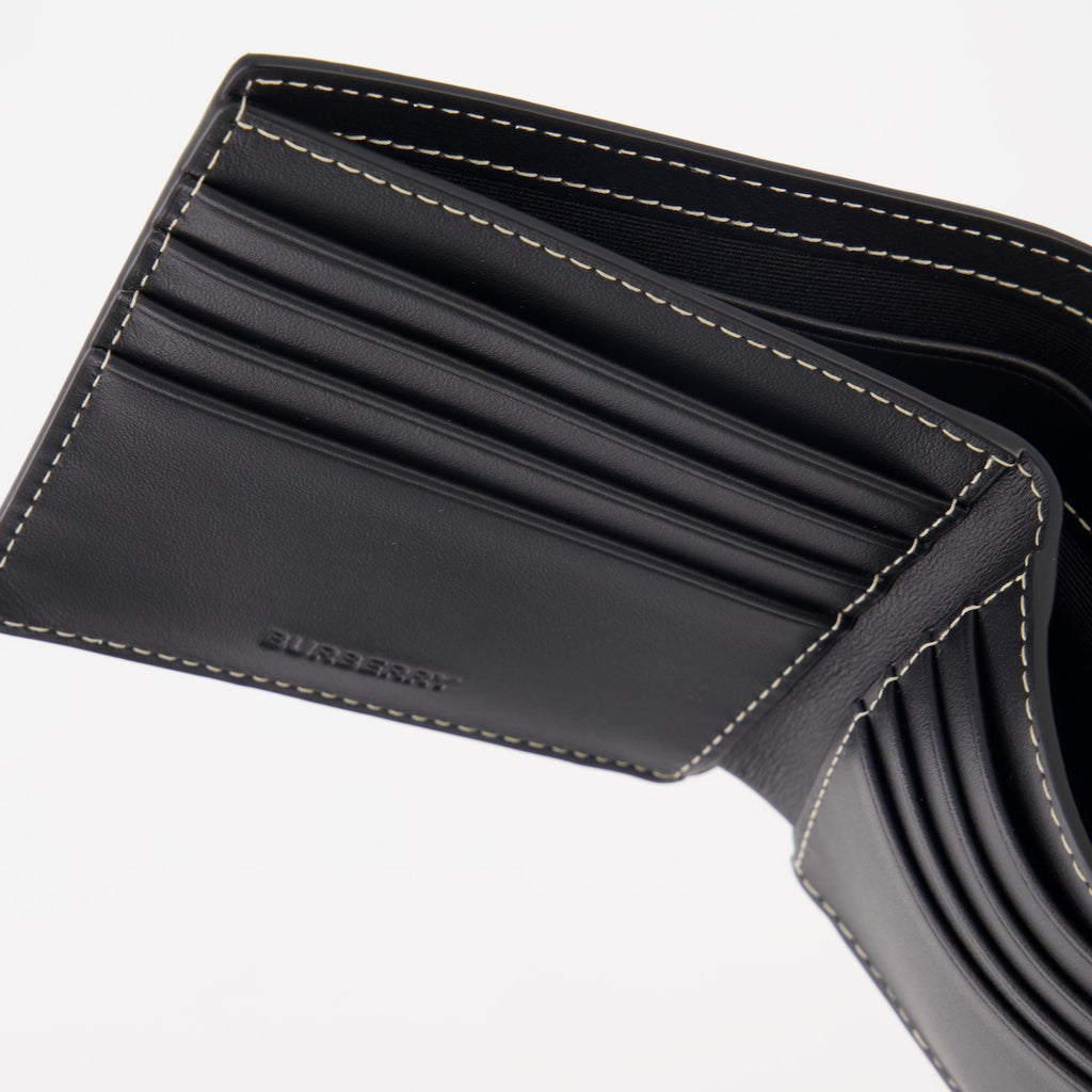 Small leather goods Checked wallet Burberry Brown Man