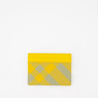 Petite maroquinerie Porte-cartes à carreaux Burberry Jaune Homme