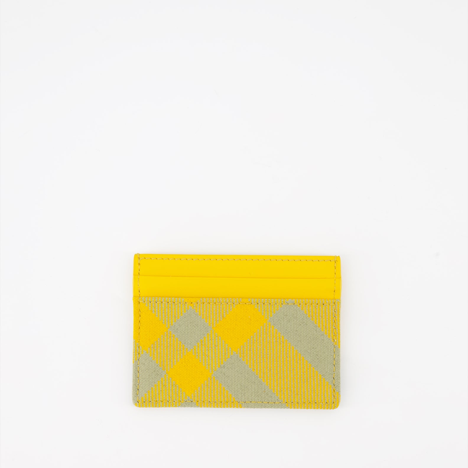 Petite maroquinerie Porte-cartes à carreaux Burberry Jaune Homme