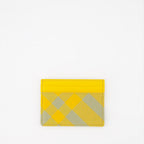 Petite maroquinerie Porte-cartes à carreaux Burberry Jaune Homme