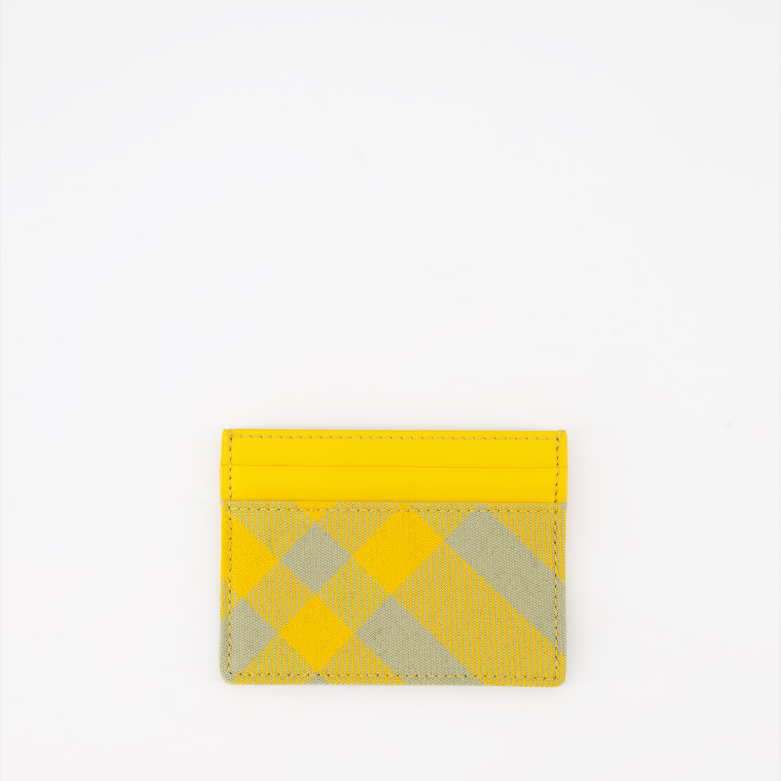 Petite maroquinerie Porte-cartes à carreaux Burberry Jaune Homme