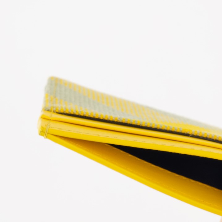 Petite maroquinerie Porte-cartes à carreaux Burberry Jaune Homme