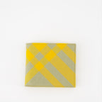 Small leather goods Checked wallet Burberry Yellow Man
