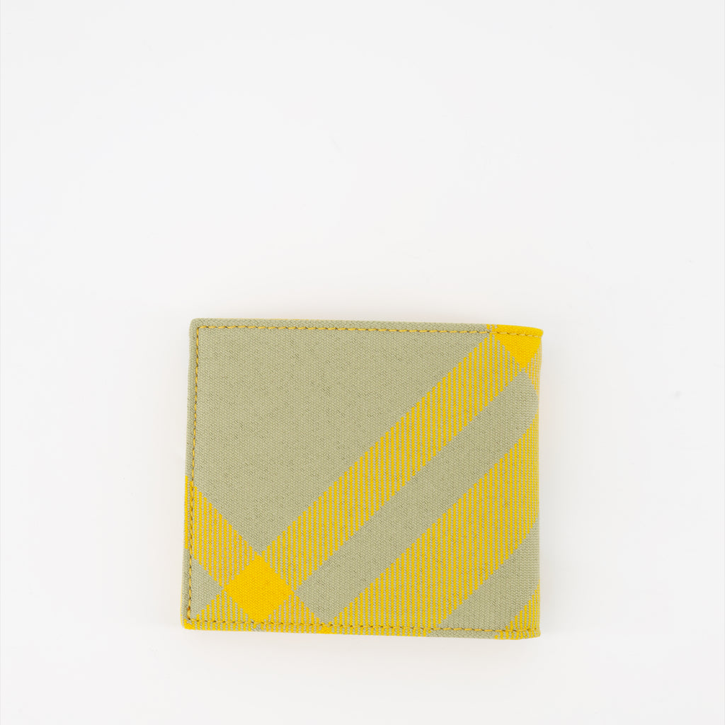Small leather goods Checked wallet Burberry Yellow Man