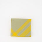 Small leather goods Checked wallet Burberry Yellow Man