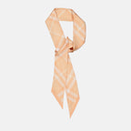 Lenços e luvas Bandeau à carreaux en soie Burberry Laranja Femme