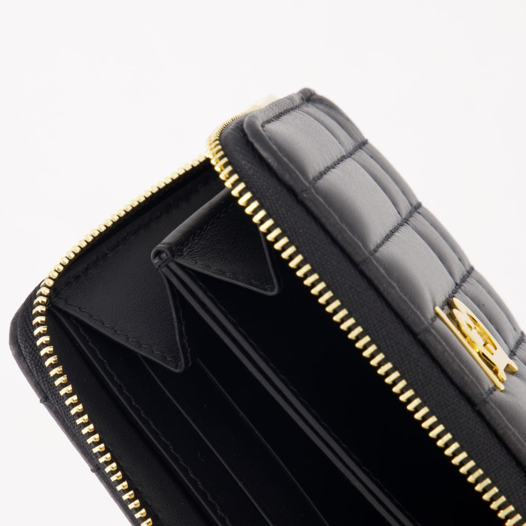 Kleine lederwaren TB Wallet Burberry Schwarz Femme