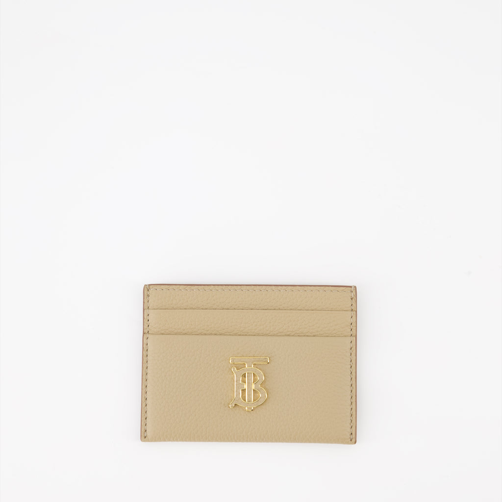 Small leather goods Compact TB card holder Burberry Beige Women