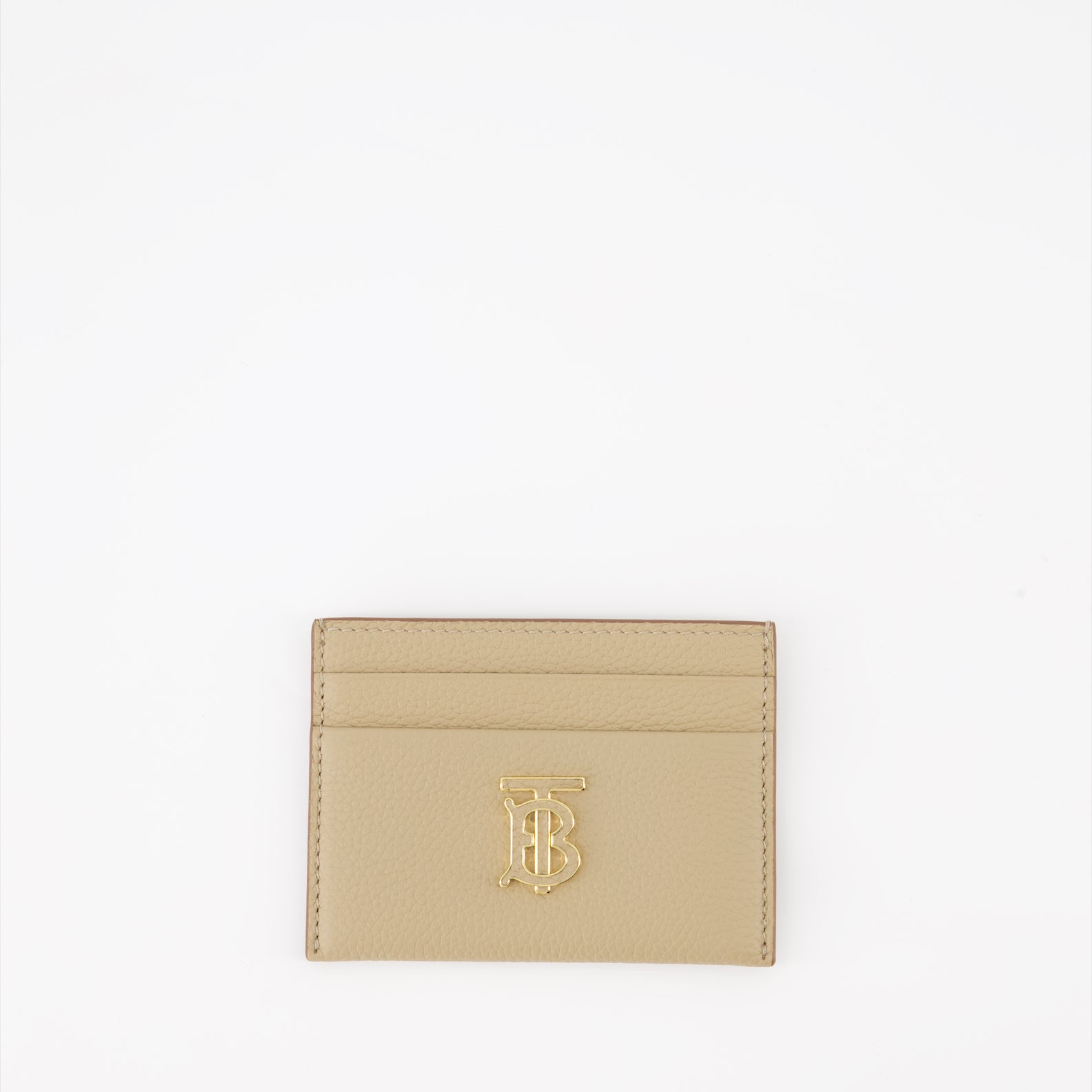 スモールレザーグッズ コンパクトなTBカードホルダー Burberry ベージュ 女性