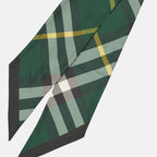 Écharpes, foulards et gants Bandeau à carreaux en soie Burberry Vert Femme