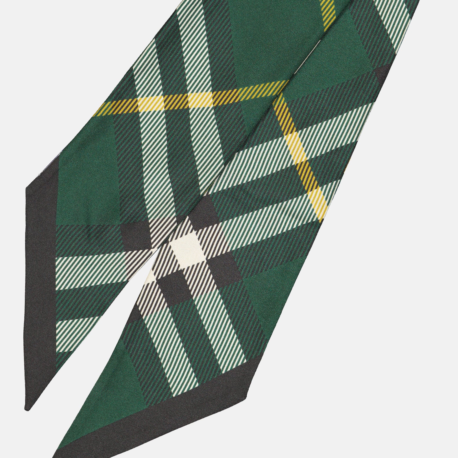 Écharpes, foulards et gants Bandeau à carreaux en soie Burberry Vert Femme