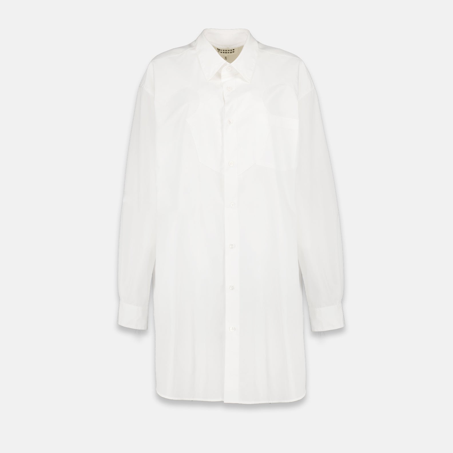 Vestidos Robe chemise oversize Maison Margiela Branco Femme
