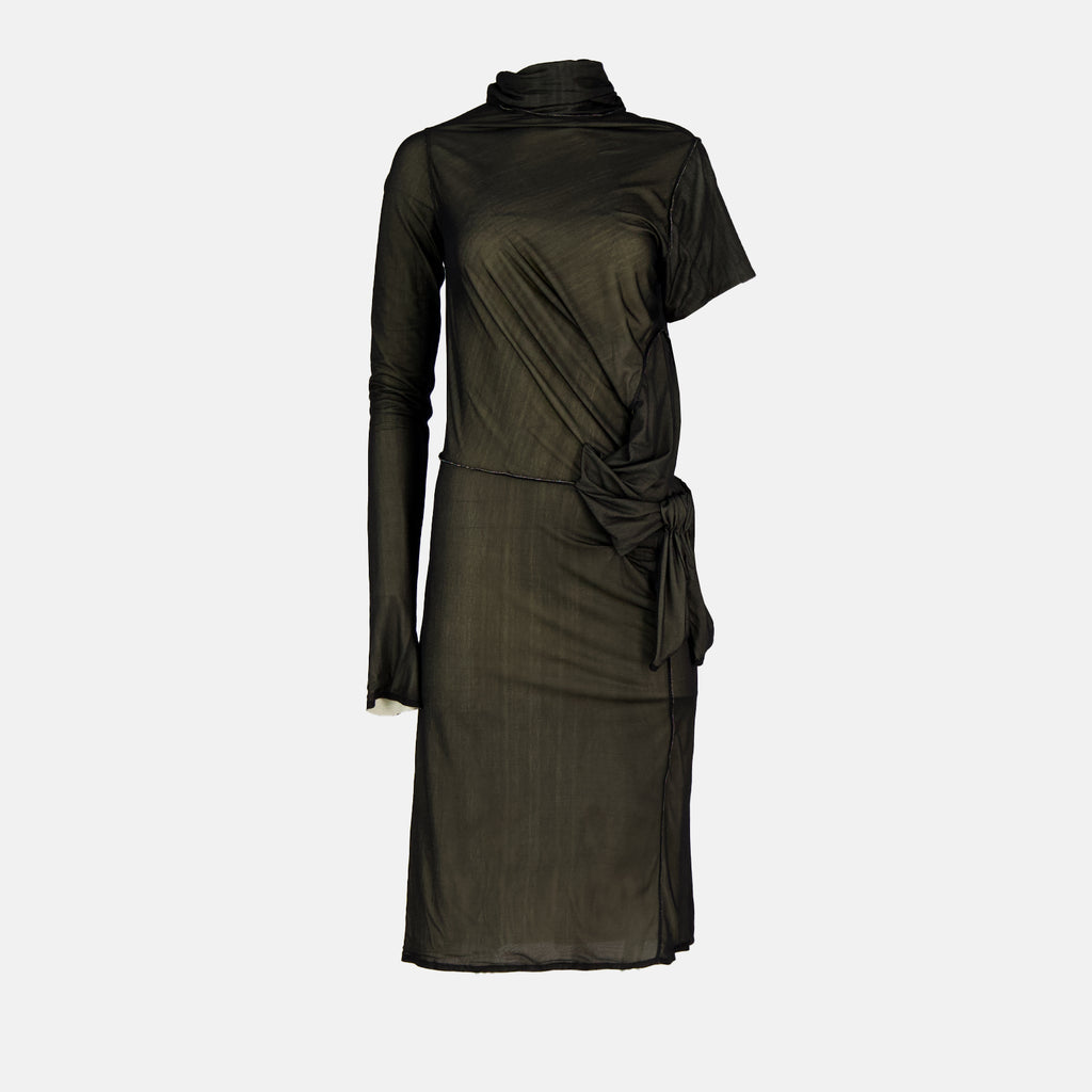 Robes Robe asymétrique Maison Margiela Noir Femme
