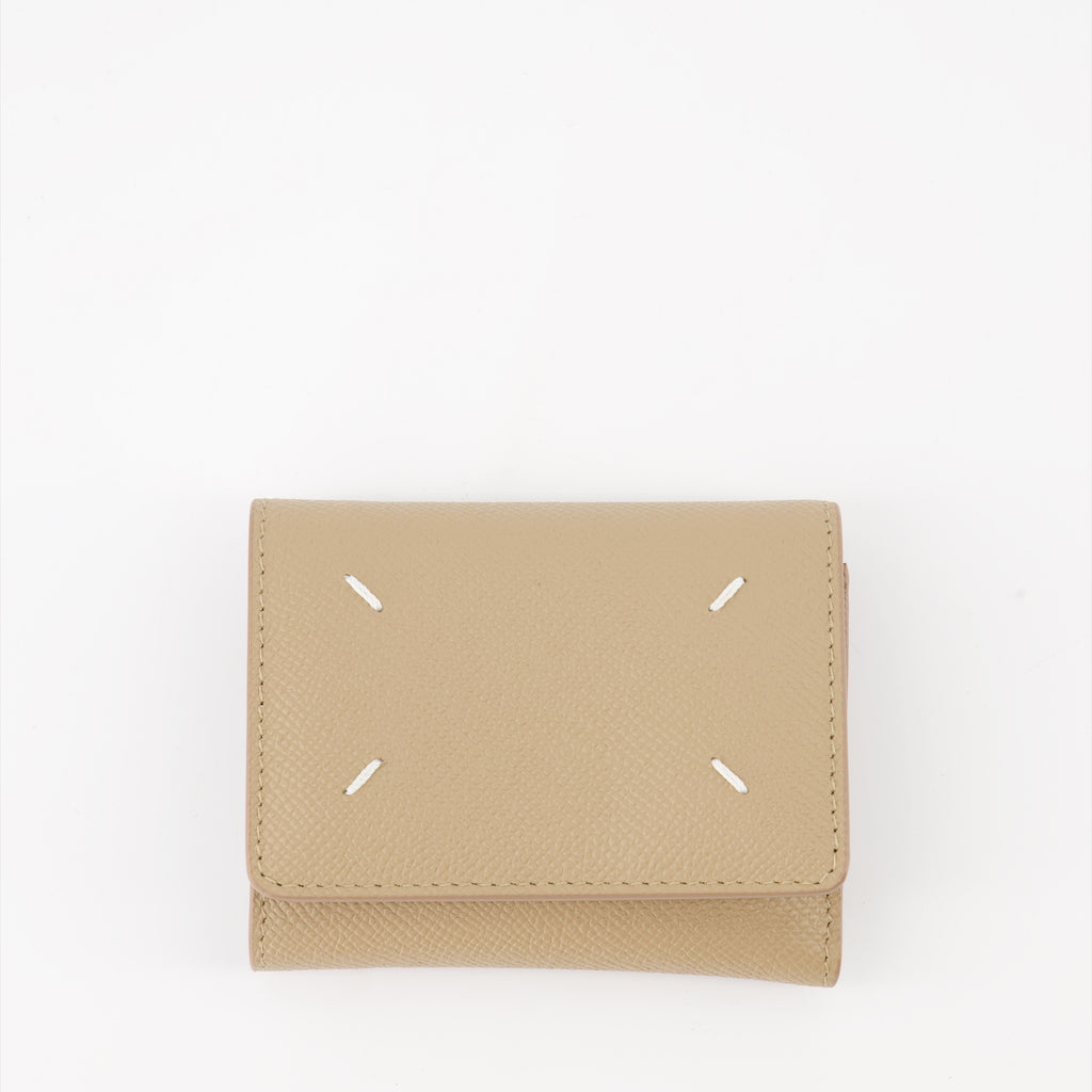 Petite maroquinerie Portefeuilles Four Stitches Maison Margiela Beige Femme