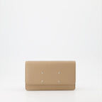 スモールレザーグッズ 4針チェーンウォレット Maison Margiela ベージュ 女性