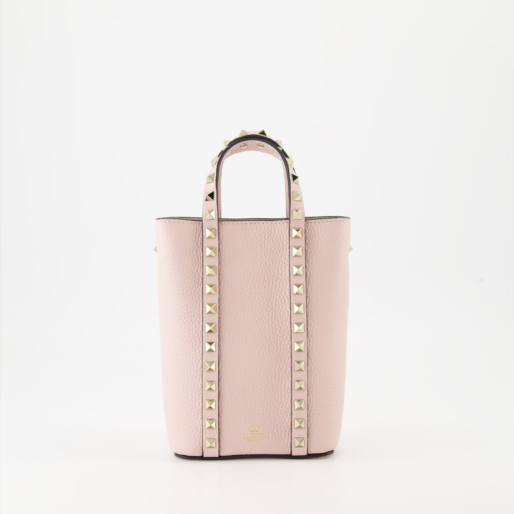 Bolsos tipo cubo Petit sac Rockstud Valentino Garavani Rosa Femme
