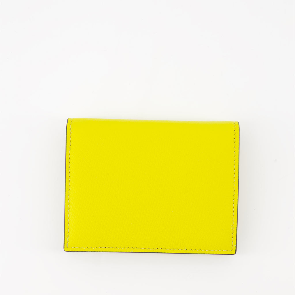 Small leather goods VLogo Wallet Valentino Garavani Yellow Women