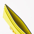 Pequenos artigos de couro Porte-cartes VLogo Valentino Garavani Amarelo Femme
