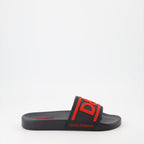 Sapatos abertos Claquettes D&G Dolce & Gabbana Preto Homme