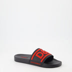 Sapatos abertos Claquettes D&G Dolce & Gabbana Preto Homme