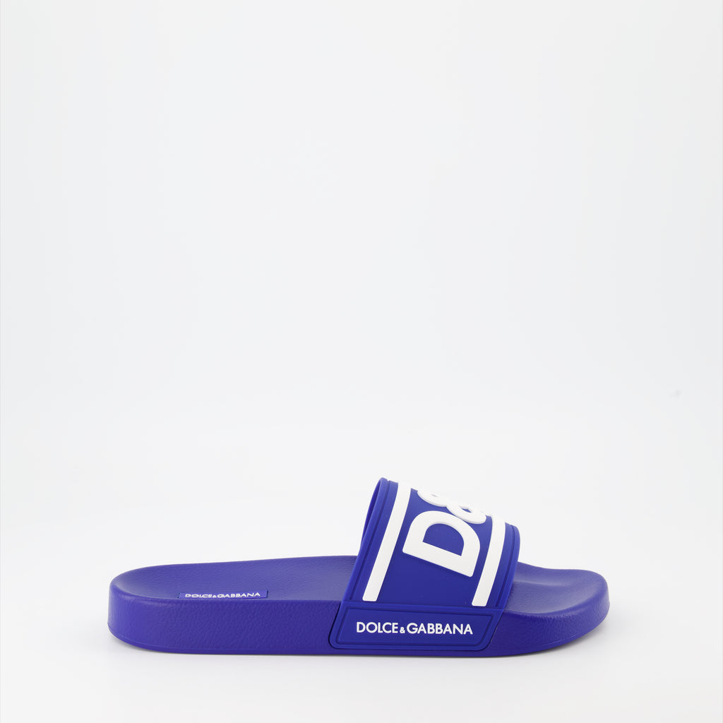 Sapatos abertos Claquettes D&G Dolce & Gabbana Azul Homme