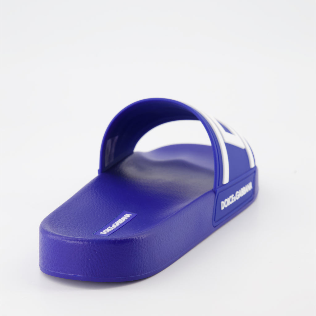 Sapatos abertos Claquettes D&G Dolce & Gabbana Azul Homme