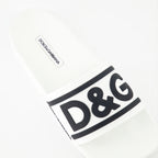 Sapatos abertos Claquettes D&G Dolce & Gabbana Branco Femme