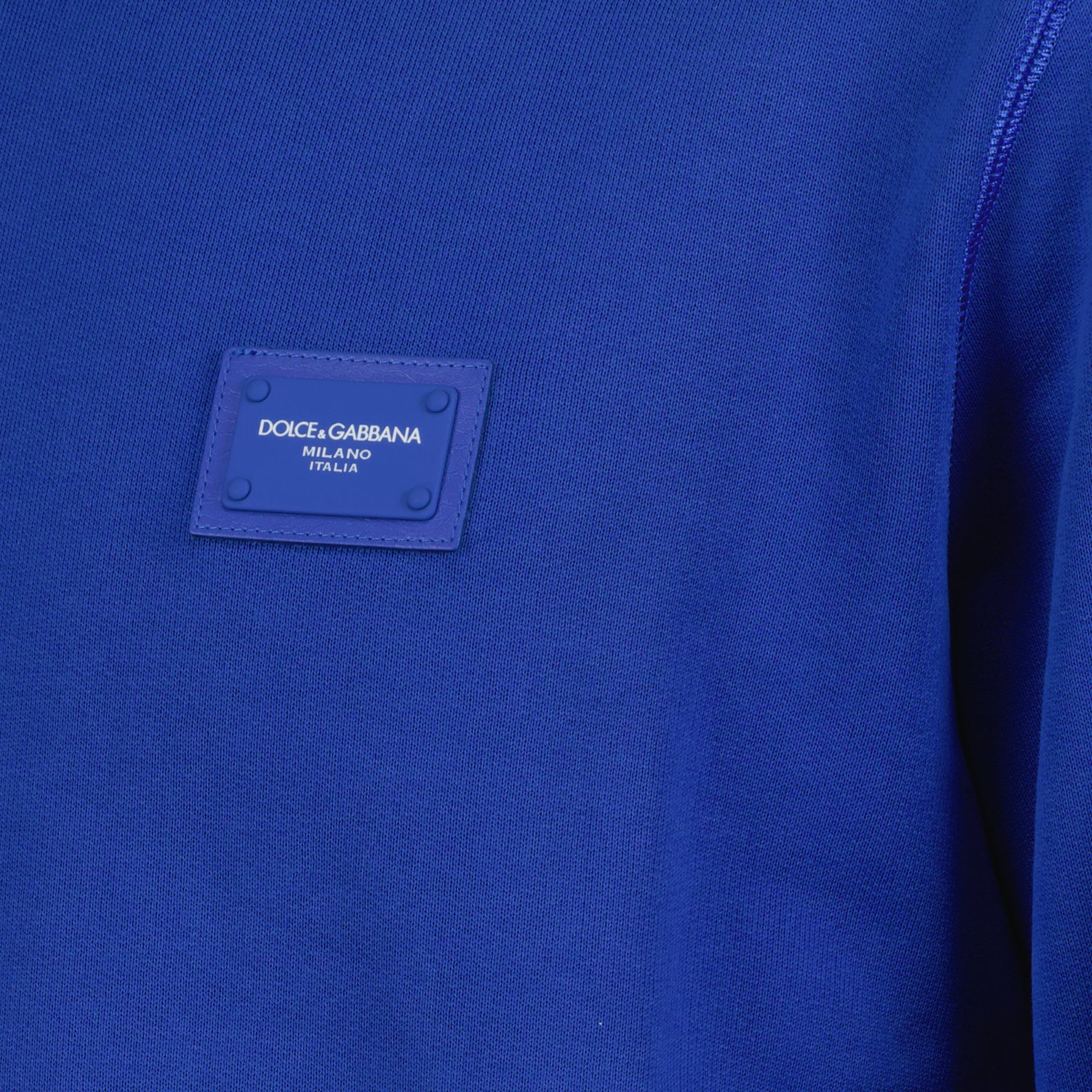 스웨트셔츠 Sweatshirt à logo plaque Dolce & Gabbana 파란색 Homme