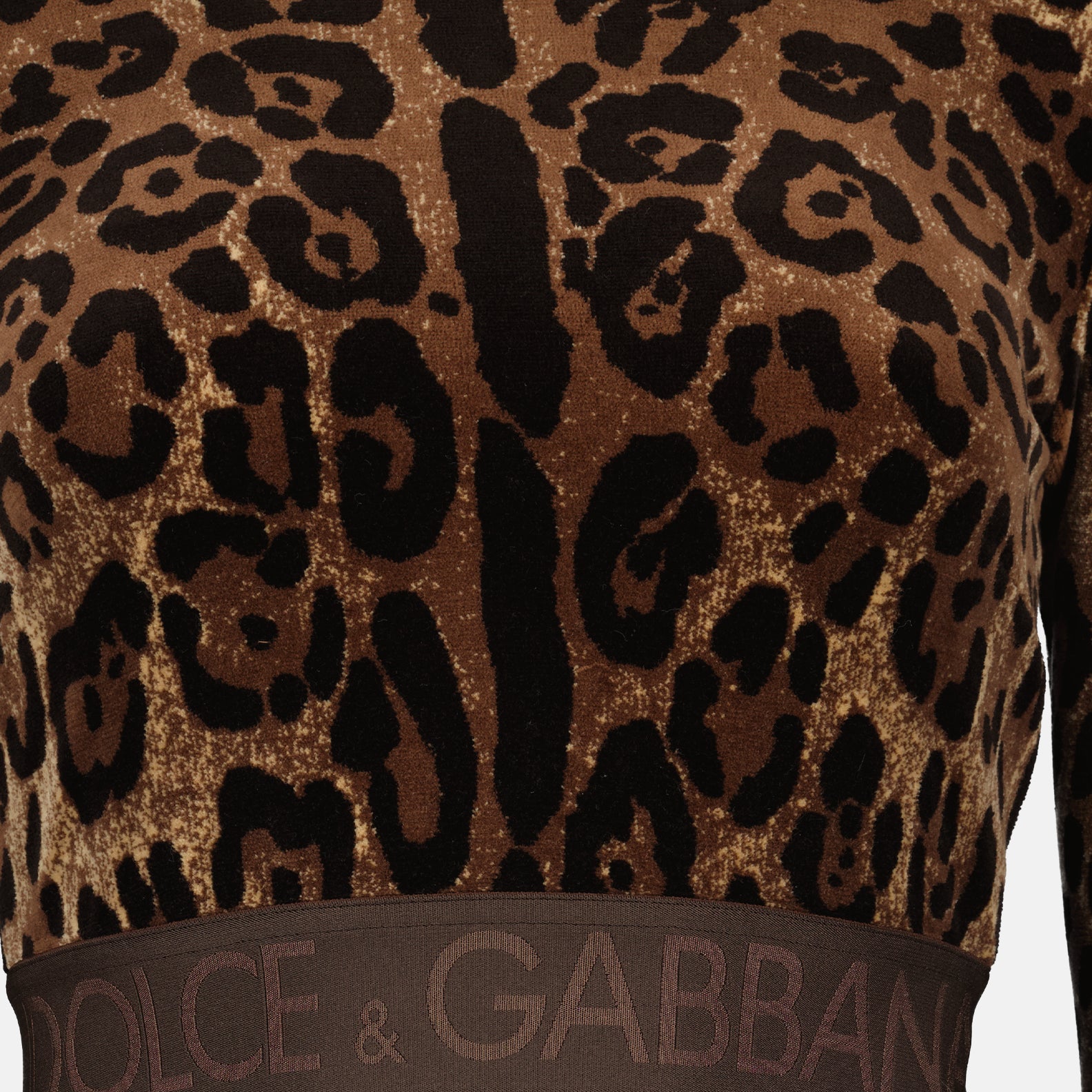 Tops Crop-top léopard Dolce & Gabbana Marrom Femme