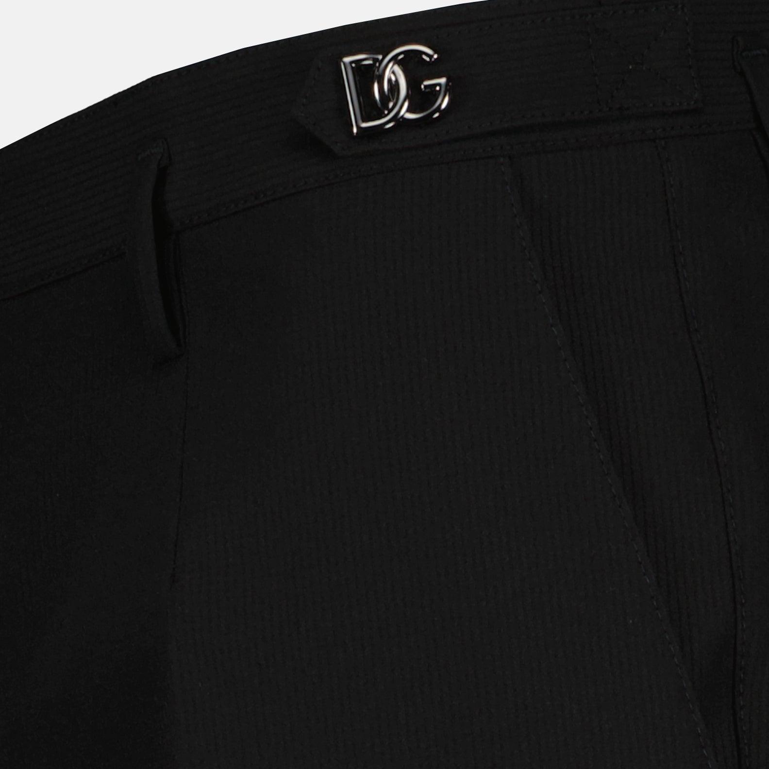 Pantalones Pantalones con Pinzas Dolce & Gabbana Negro Homme