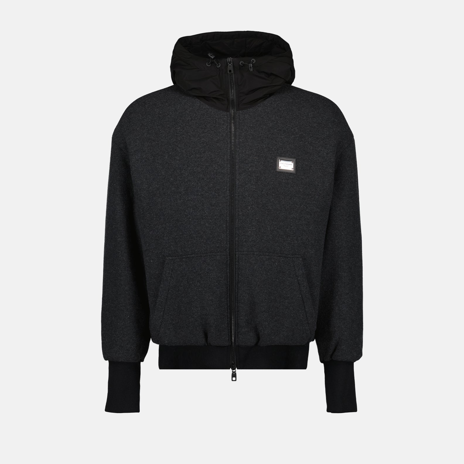 Jackets Logo Plaque Bomber Dolce & Gabbana Gray Homme