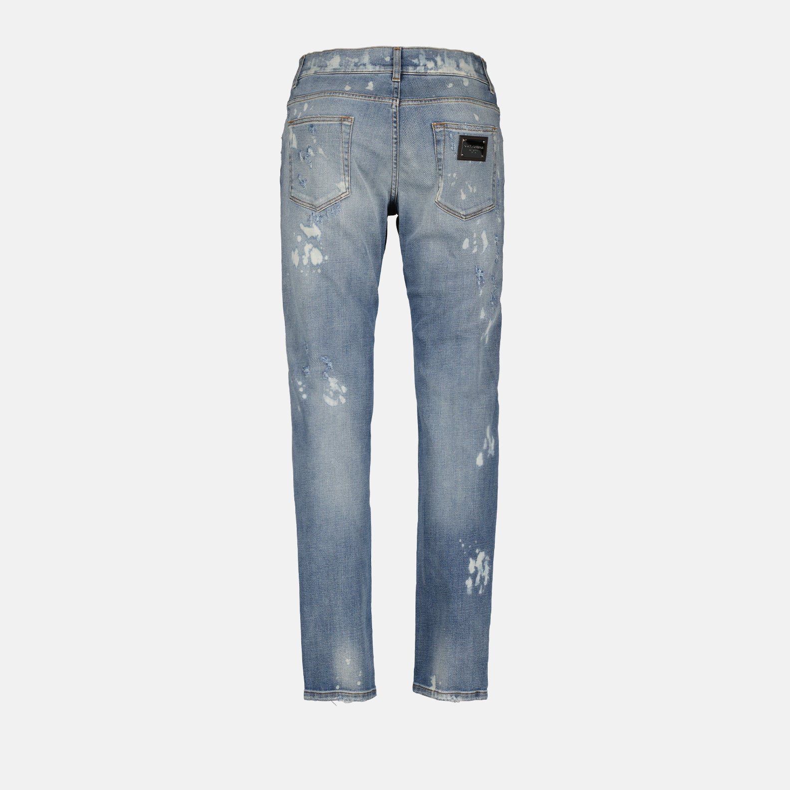 Pantalons Jean à effet usé Dolce & Gabbana Bleu Homme
