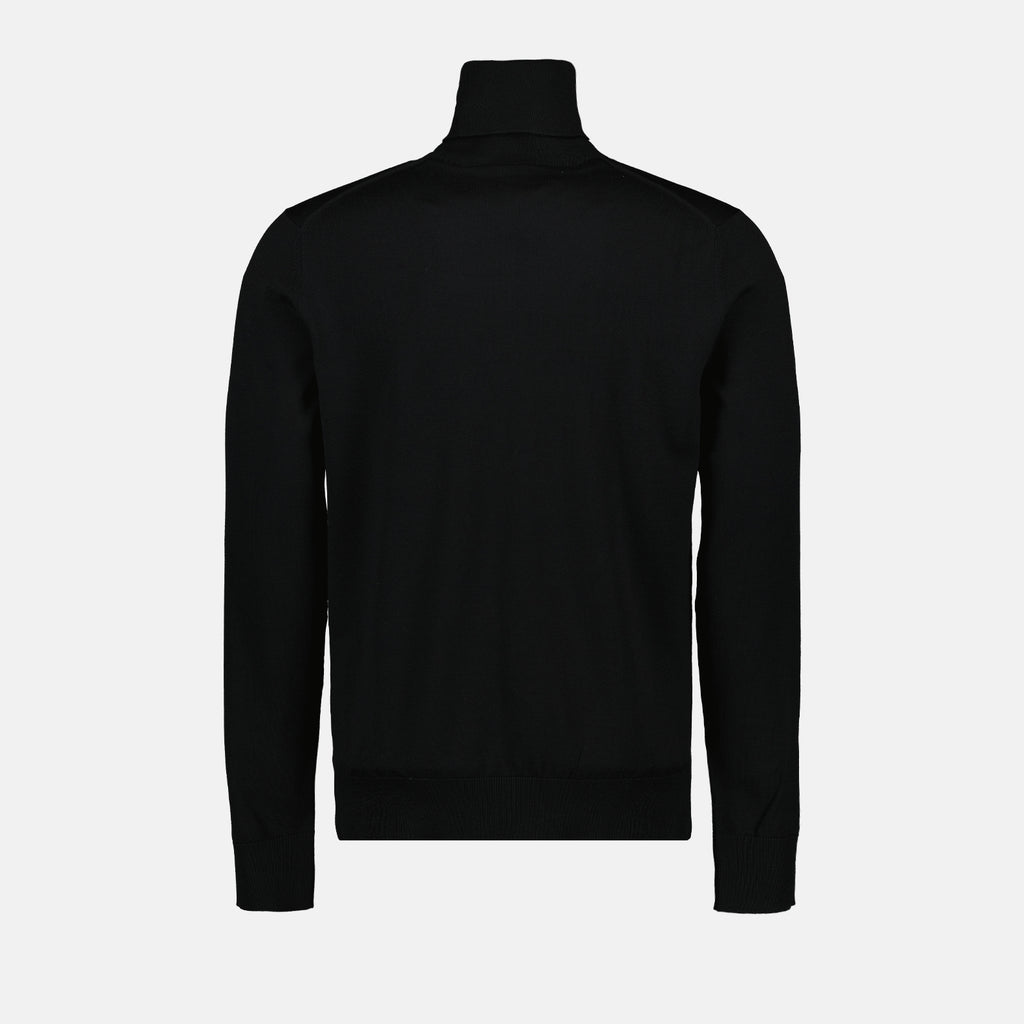Prendas de punto Col roulé à logo plaque Dolce & Gabbana Negro Homme