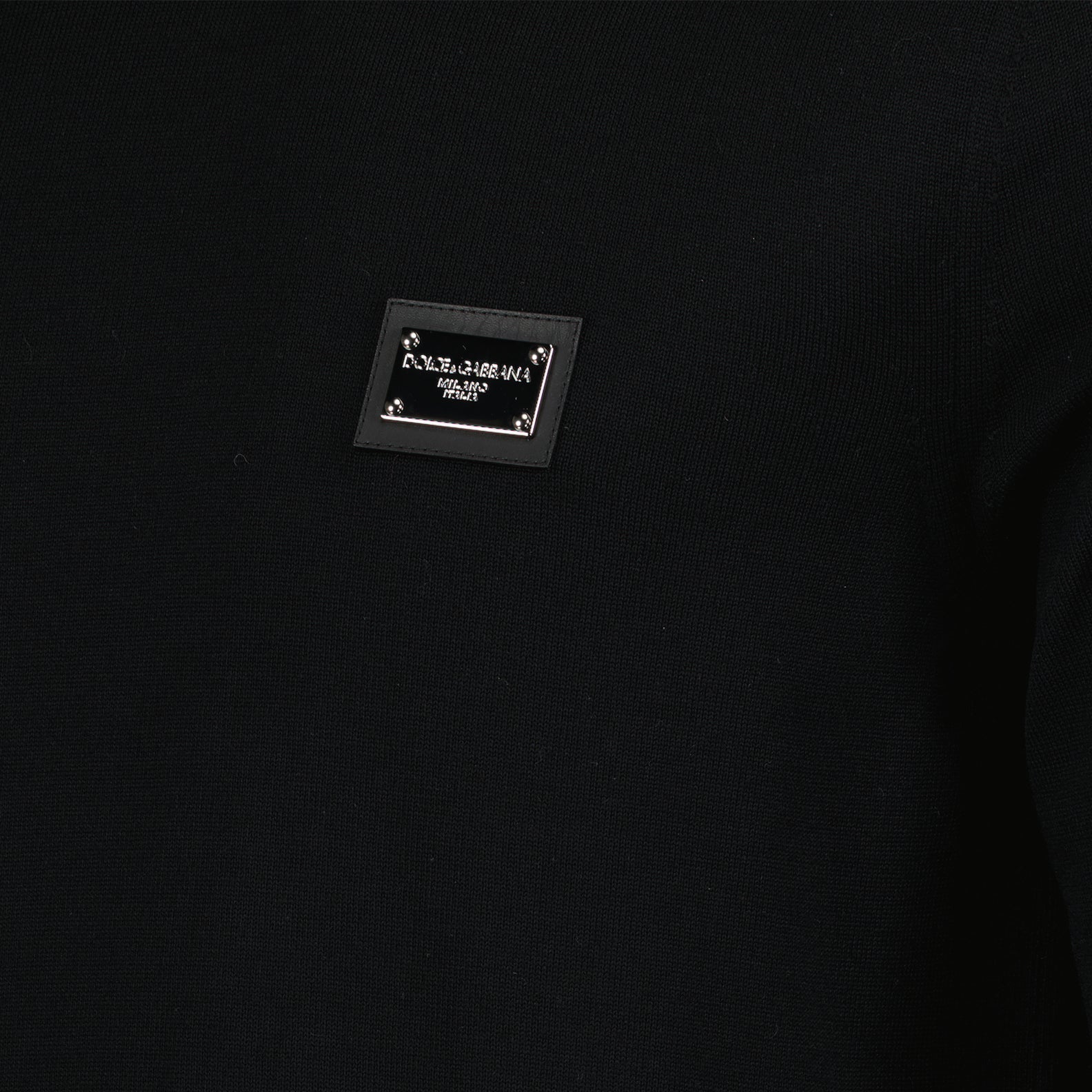 Malhas Col roulé à logo plaque Dolce & Gabbana Preto Homme