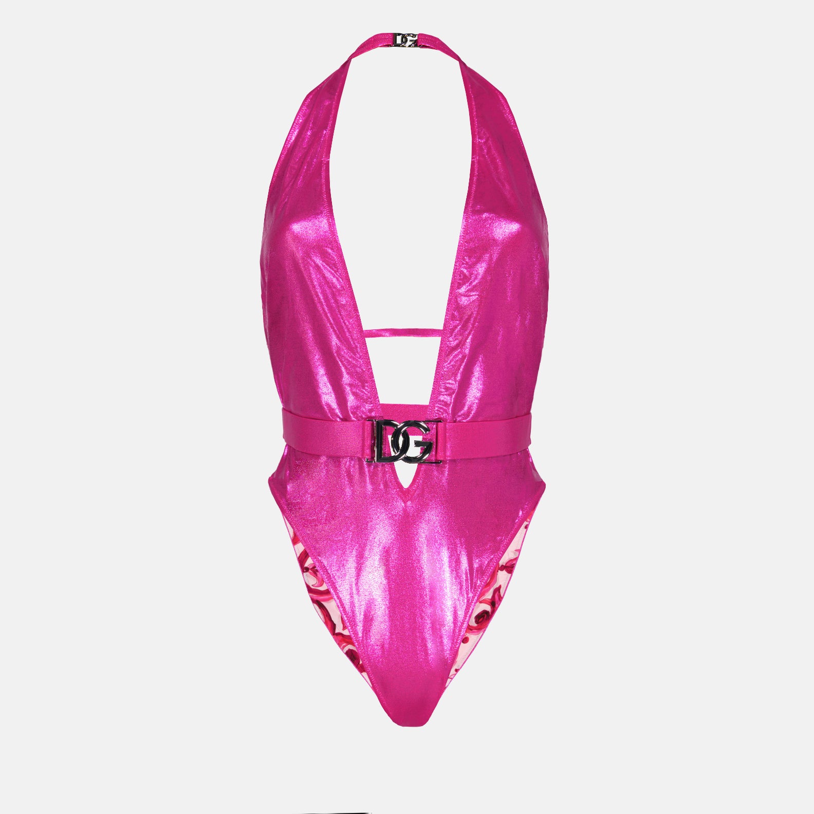 Beachwear Maillot de bain en tissu métallique Dolce & Gabbana Rose Femme