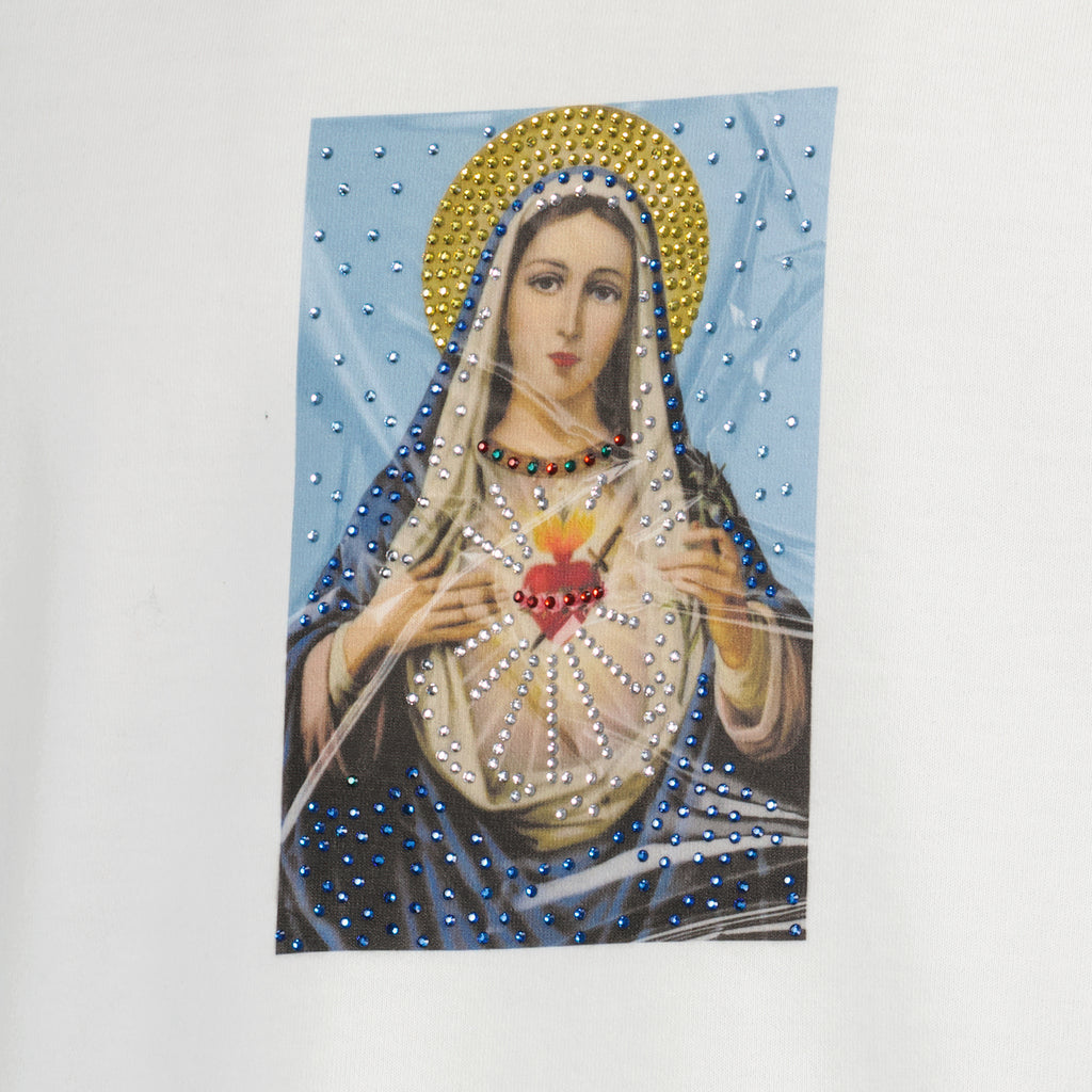 T-shirt T-shirt à imprimé religieux Dolce & Gabbana Bianco Homme