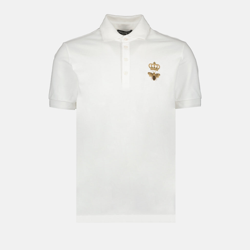 Polos Polo abeille Dolce & Gabbana Blanco Homme