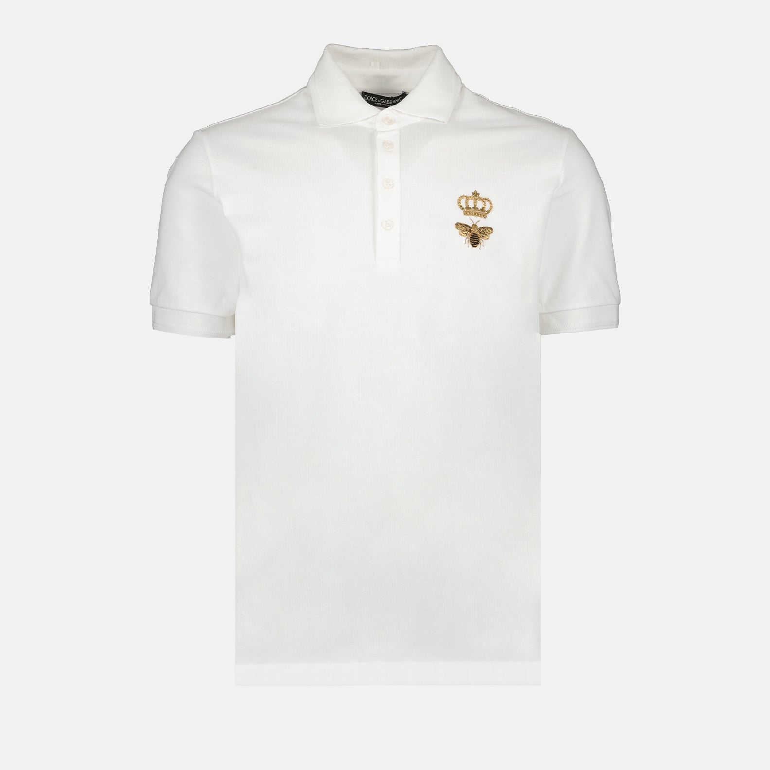 Polos Polo abeille Dolce & Gabbana Blanco Homme