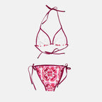 Moda de playa Bikini imprimé Majoliques Dolce & Gabbana Rosa Femme