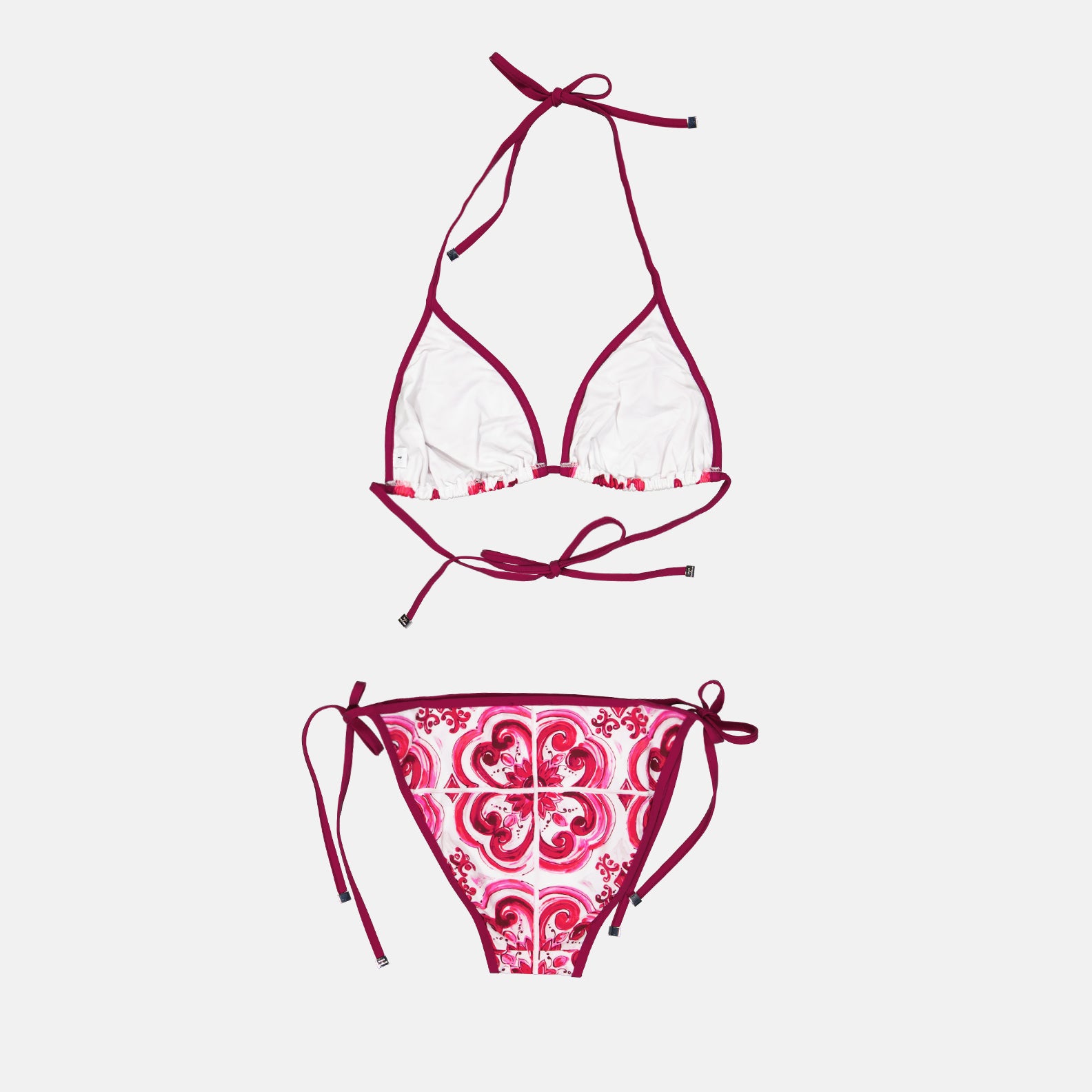 ビーチウェア マジョリカプリントビキニ Dolce & Gabbana ピンク 女性