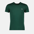 T-Shirts T-shirt à logo plaque Dolce & Gabbana Grün Homme