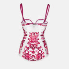 Beachwear Maillot de bain Majolique Dolce & Gabbana Rose Femme