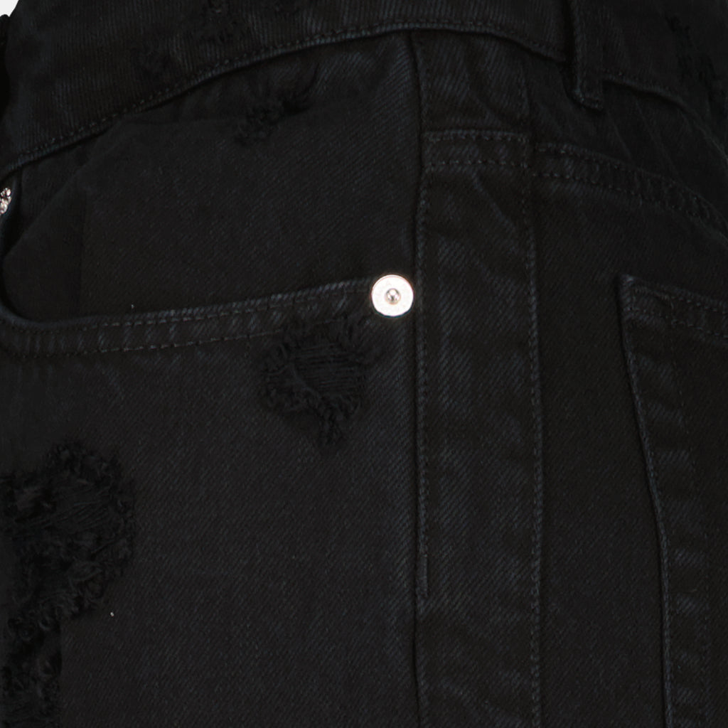 Pantalons Jean droit noir Dolce & Gabbana Noir Femme