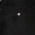 Pantalons Jean droit noir Dolce & Gabbana Noir Femme