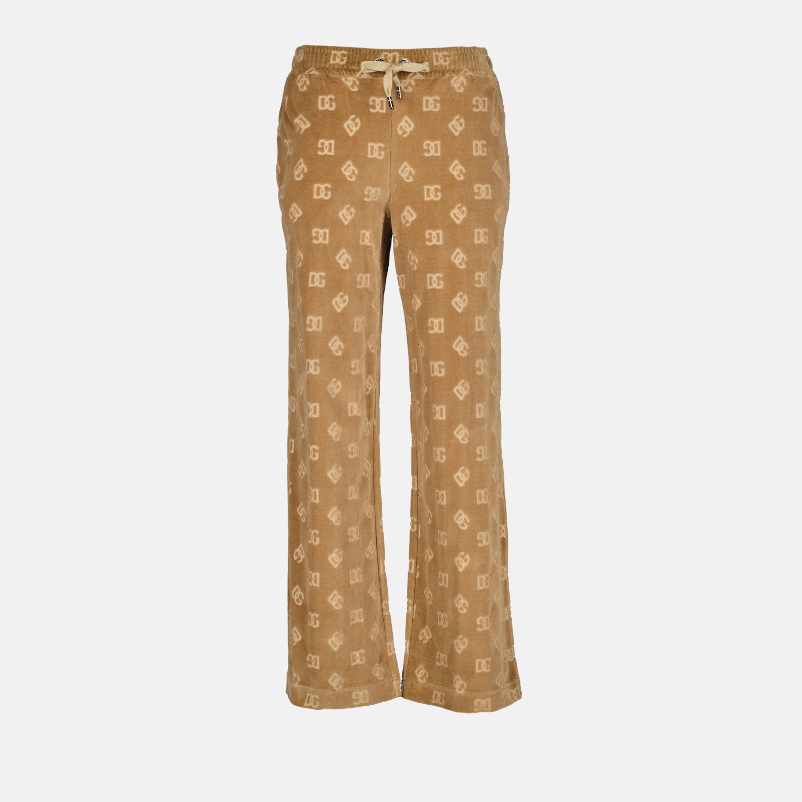 Pants Logo jogging pants Dolce & Gabbana Brown Man