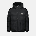 코트 Doudoune à logo plaque Dolce & Gabbana 검은색 Homme