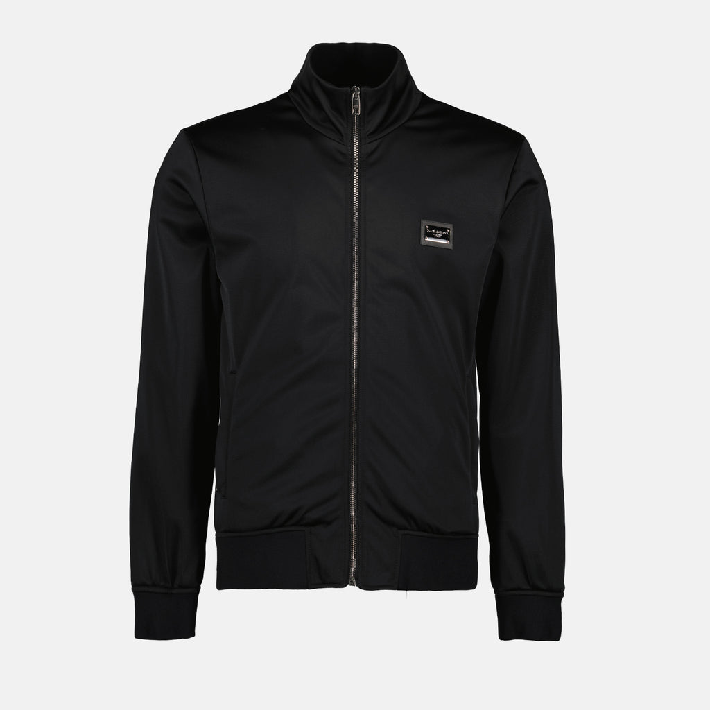 Jaquetas Veste à logo plaque Dolce & Gabbana Preto Homme