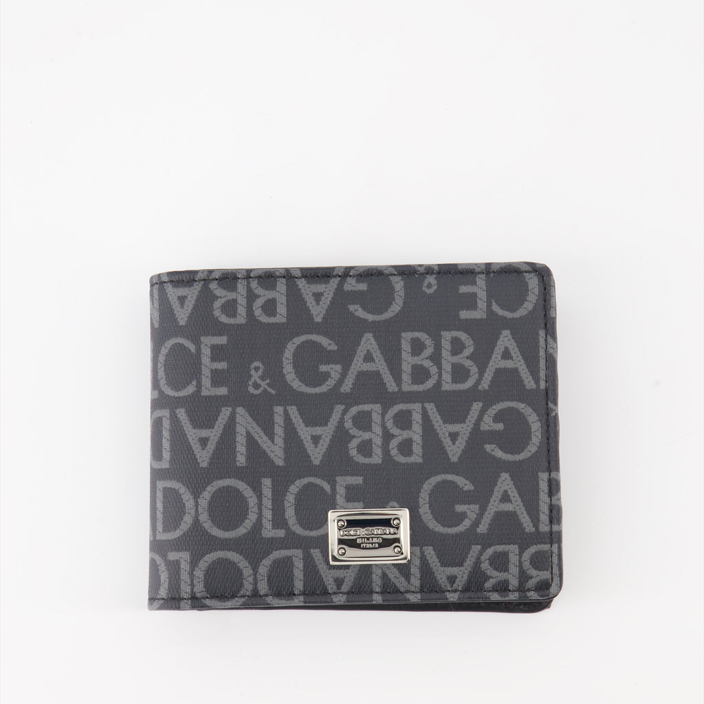 Small leather goods Monogram wallet Dolce & Gabbana Gray Man